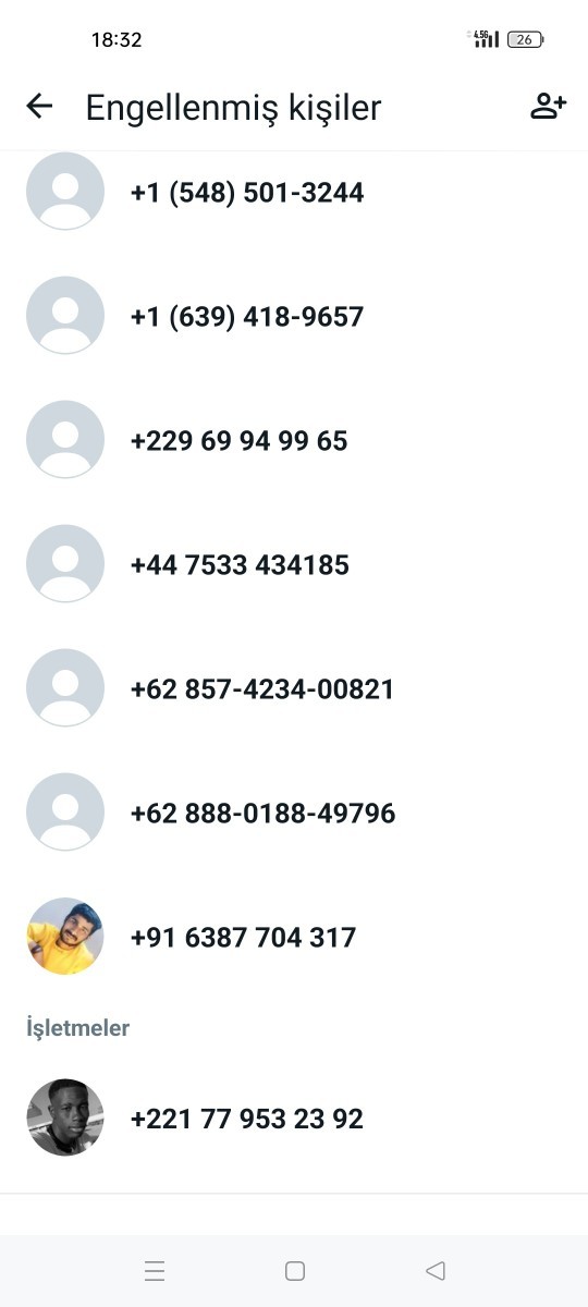 Size de whatsApp’tan yazan yabancılar oluyor mu?