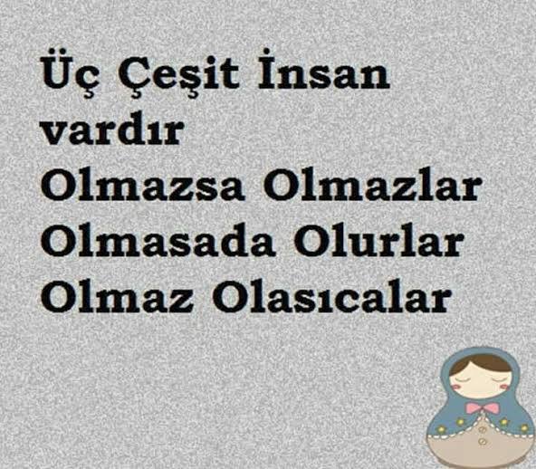 Çevrenizde en çok hangi tipte insanlar var?