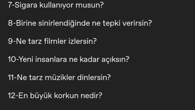 Soru sormayı sever misiniz?