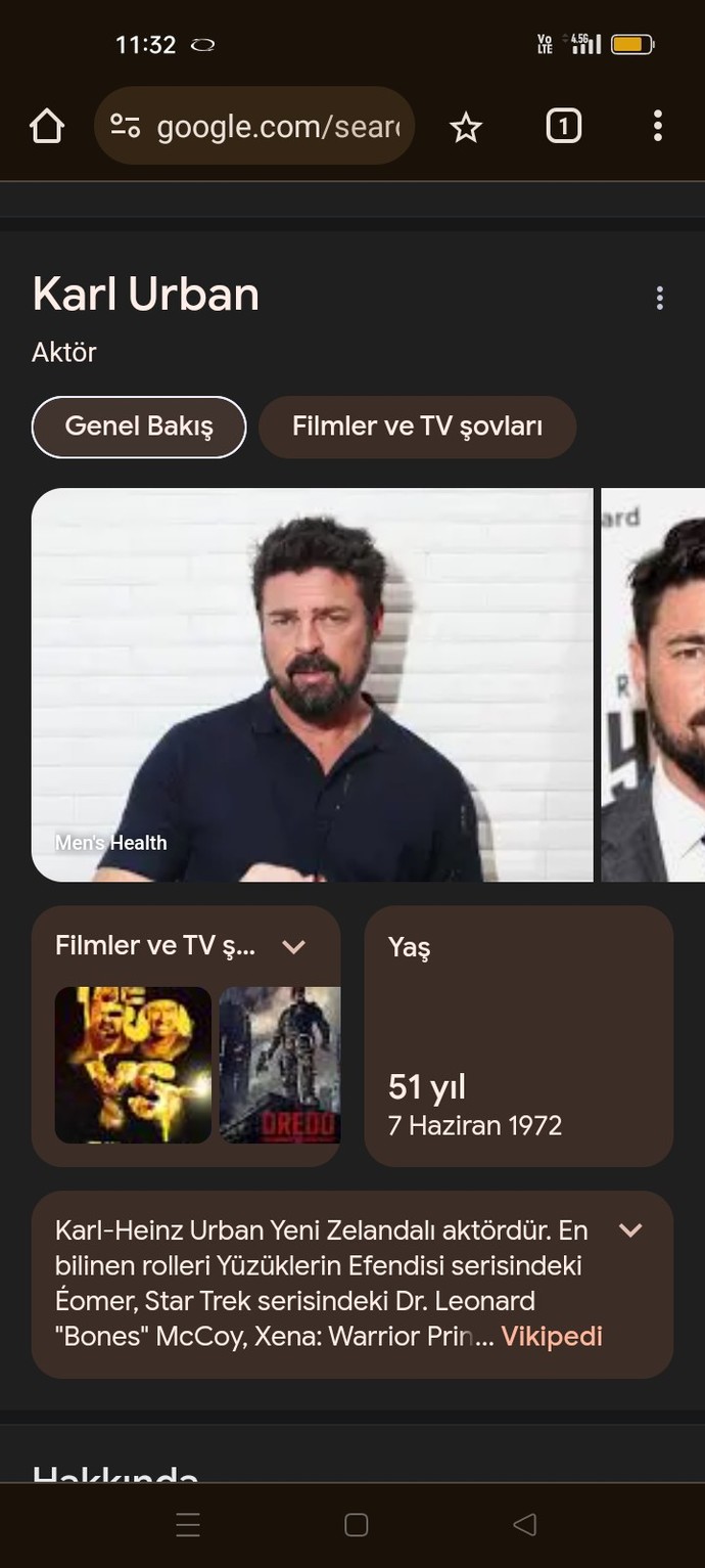 Karl Urban delireceğim bu adamdan Jonny Cage mi olur leyn, olur mu sizce?