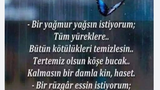 Dileklerinizden bir tane söyler misiniz?
