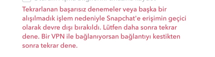 Sürekli bu yazı çıkıyor bir kaç haftadır giremiyorum ne yaptıysam beceremedim fikri olan var mı acaba