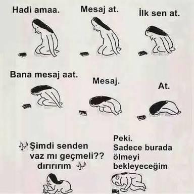 Sevgiliniz/ flörtünüz mesajlarınıza geç cevap verirse ayrılır mısınız?