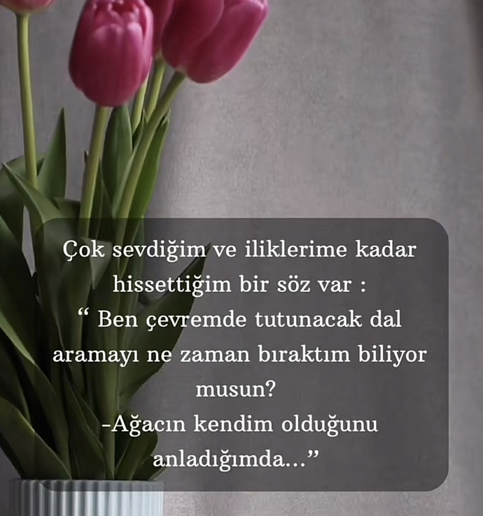Tutunacak dalınız olarak gördüğünüz kiminiz/neyiz var bu hayatta?