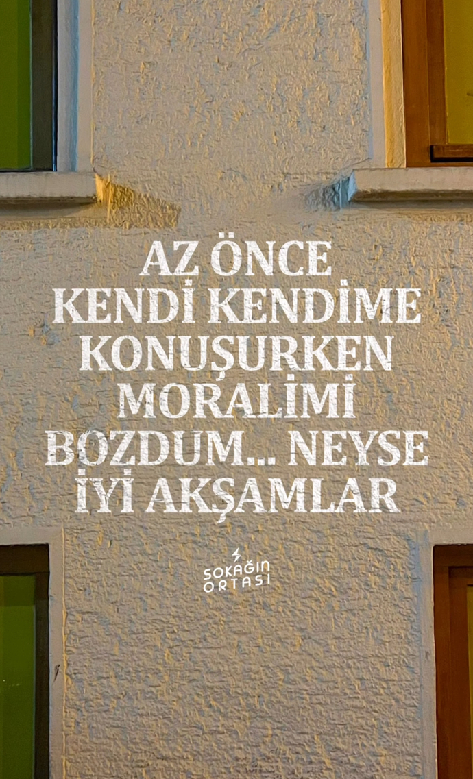 En son kendinle ne konu hakkında konuştun?