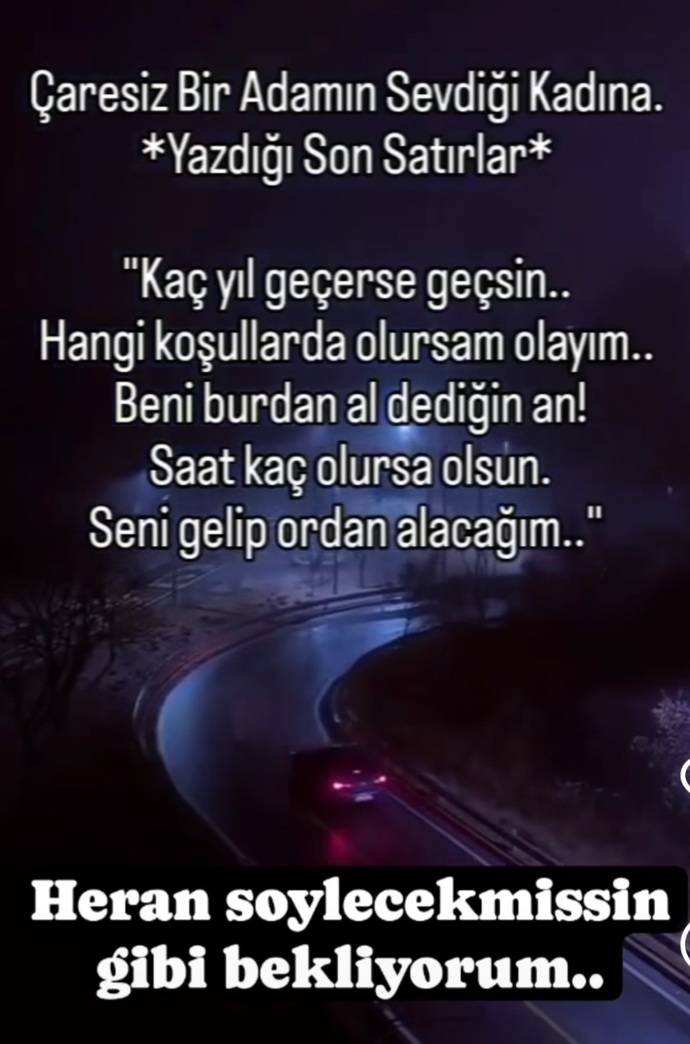 Beni burdan al dediğinde alacak birileri var mı?