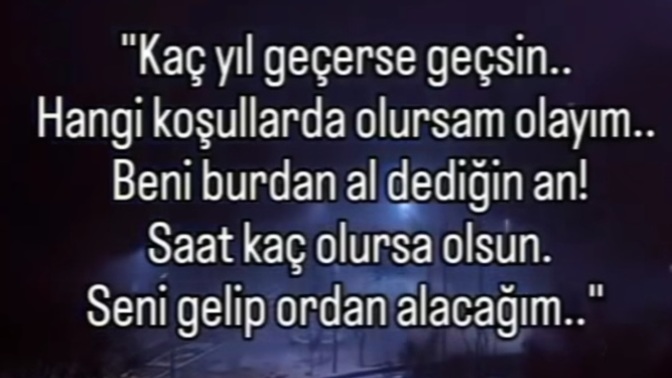 Beni burdan al dediğinde alacak birileri var mı?