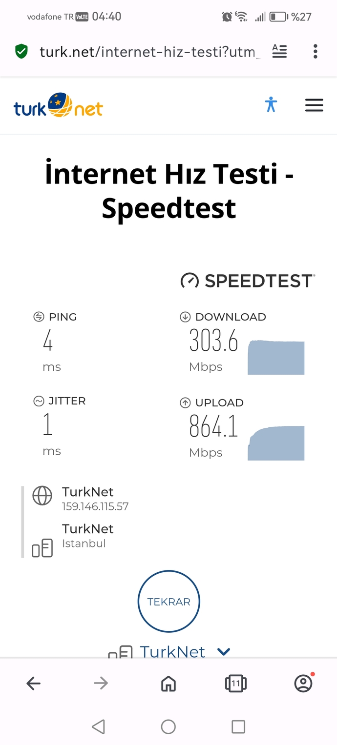 İnternet altyapınız ne kadar hızı destekliyor?