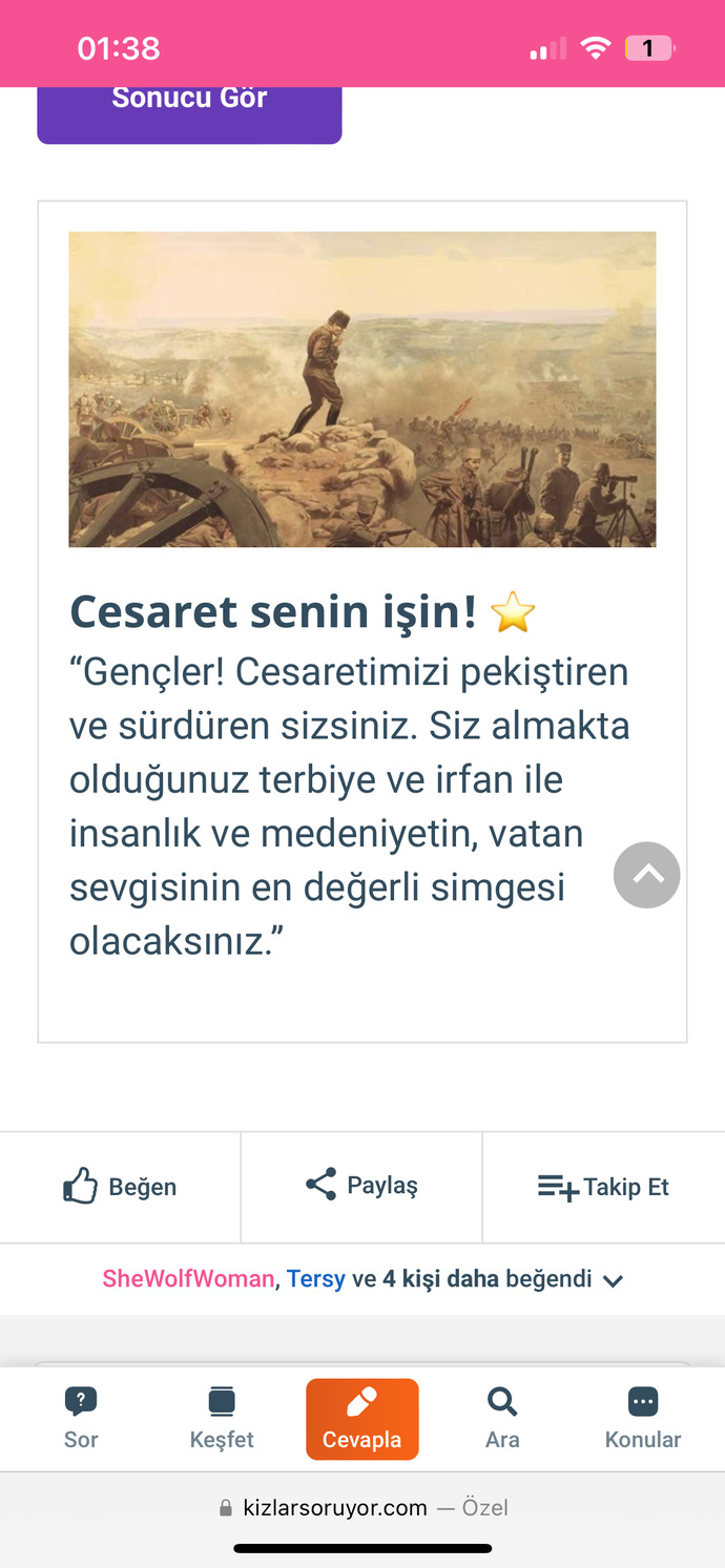 Quizi Çöz Öğren! 19 Mayıs’ta Atatürk’ten Sana Ulaşan İlham Mesajı Ne?