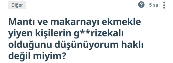 Sorulan soru