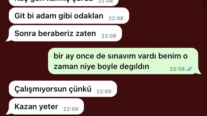 Merhaba arkadaslar konusacak kimsem yok lutfen okuyun ve akıl verin bana?