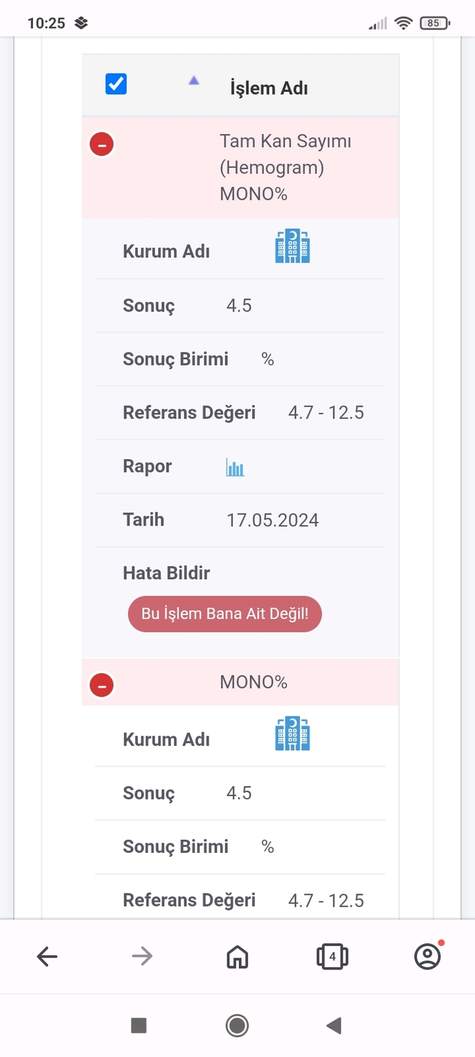 Kanda monosit düşüklüğü ne anlama gelir?