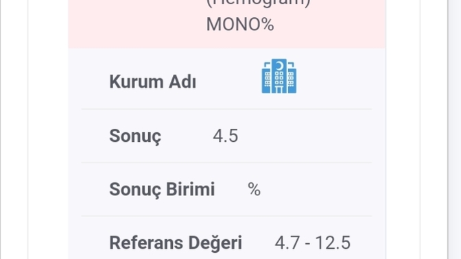 Kanda monosit düşüklüğü ne anlama gelir?