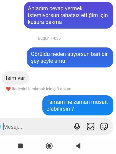 Sevgilim mesajlarıma cevap vermiyor görüldü atıyor ne yapmalıyım?