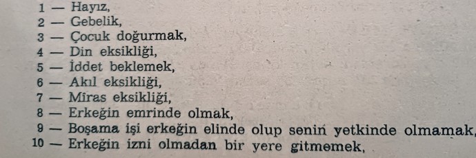 Hz havvanın günahı nedeniyle kadınlara yasaklanan şeyler?