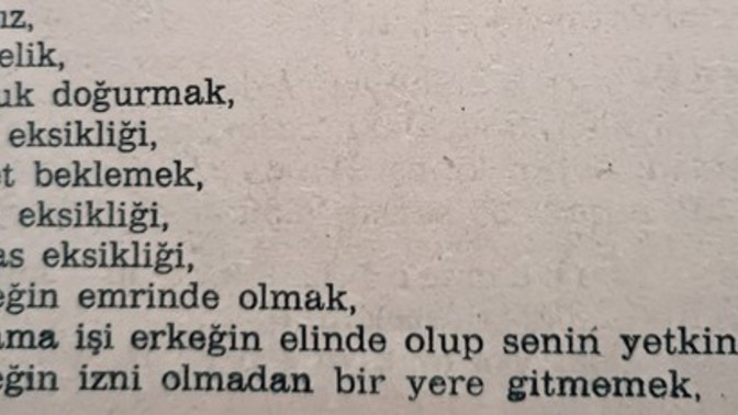 Hz havvanın günahı nedeniyle kadınlara yasaklanan şeyler?