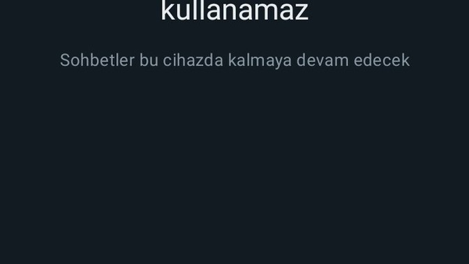 Whatsap hesap sıkıntısı?