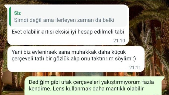 Evlilik amaçlı görüştüğünüz flörtünüz size böyle bir şey dese ne yaparsınız?