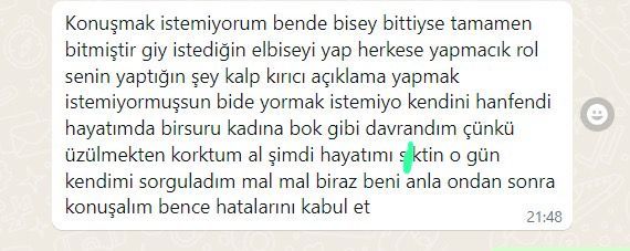 Eski sevgilim ergen mi?