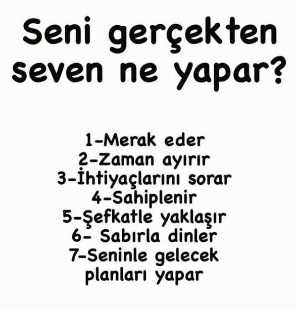 Seni gerçekten seven ne yapar?