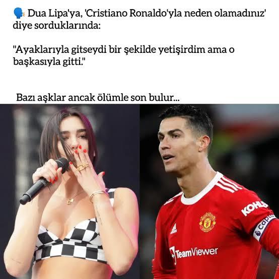 Erkeklerin yanıp tutuştuğu Dua Lipayı redden Cristiano Ronaldoun alfalığı başka kimde var?