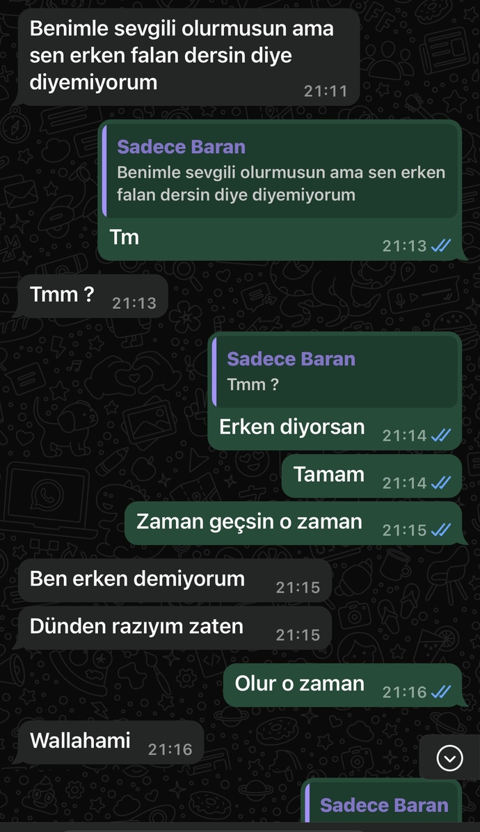 sevgiliyiz teklifi aldım ama heyecan yok sevgili değiliz gibi