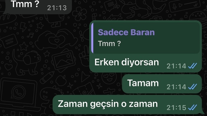 Seviyordum çok istiyordum sevgili olmak onunla?