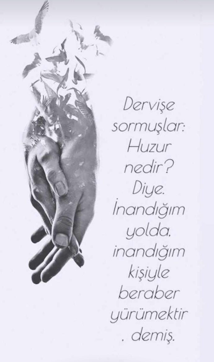 Huzur bulduğunuz kişi yanınız da mı?