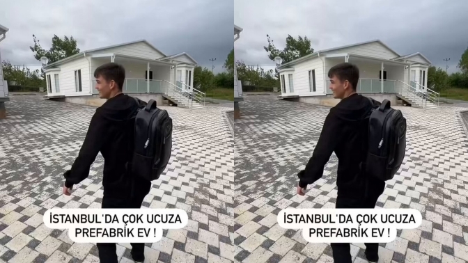 Bir içerik üreticisi, İstanbulda 500 bin TLye prefabrik ev yaptırdı. Böyle bir evde yaşar mıydınız?
