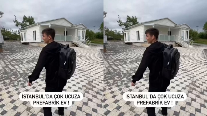 Bir içerik üreticisi, İstanbul'da 500 bin TL'ye prefabrik ev yaptırdı. Böyle bir evde yaşar mıydınız?