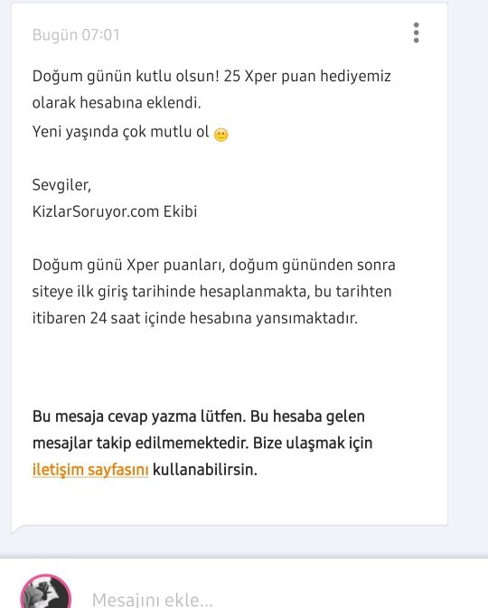 İyi ki doğmuş musun😛?