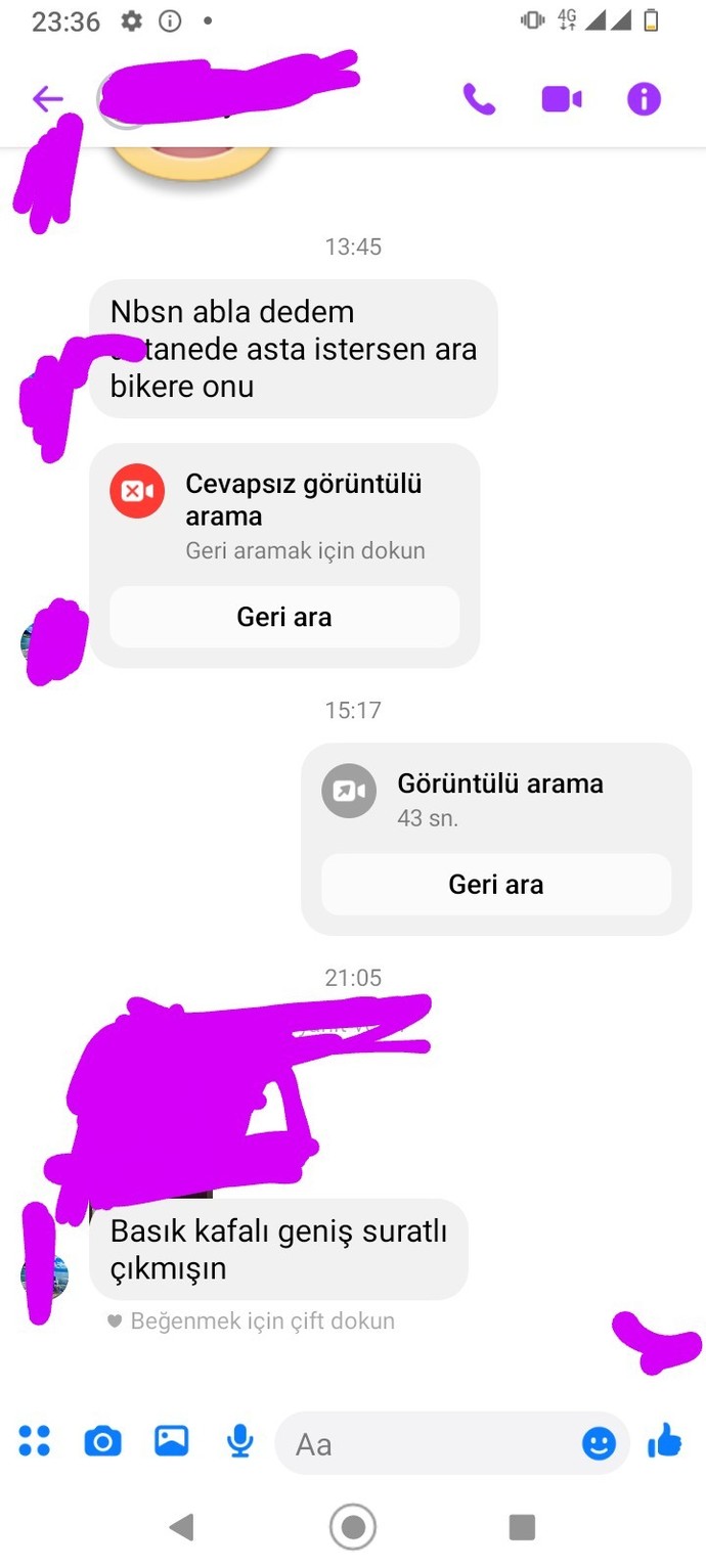 Teyzemin küçük kızı ne zaman hikaye atsam bu şekilde mesaj atıyor bana neden olabilir?