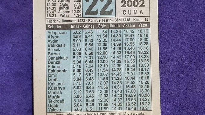 Bu tarihte kaç yaşınızdaydınız?
