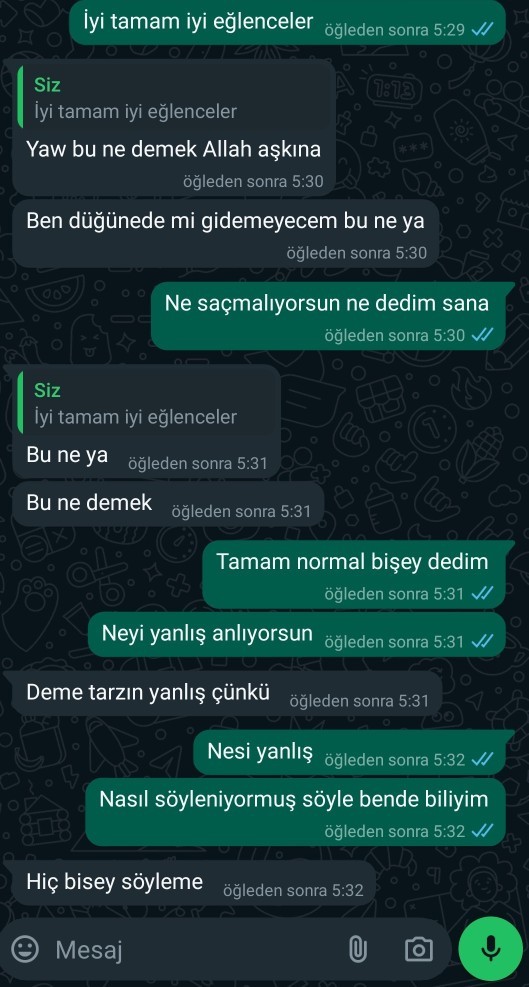 Sevgilimi kısıtlamıyorum bile söylediğim şeyi nasıl yanlış anlayabiliyor napmalıyım?