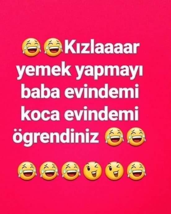 Kızlar bu soru size yemek yapmayı nerde öğrendiniz?