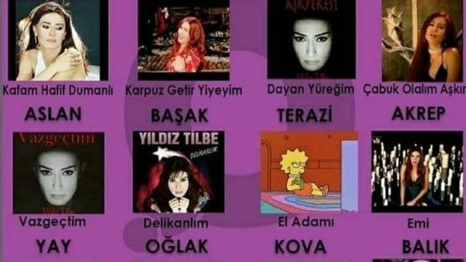 Burcuna göre hangi Yıldız Tilbe şarkısısın?