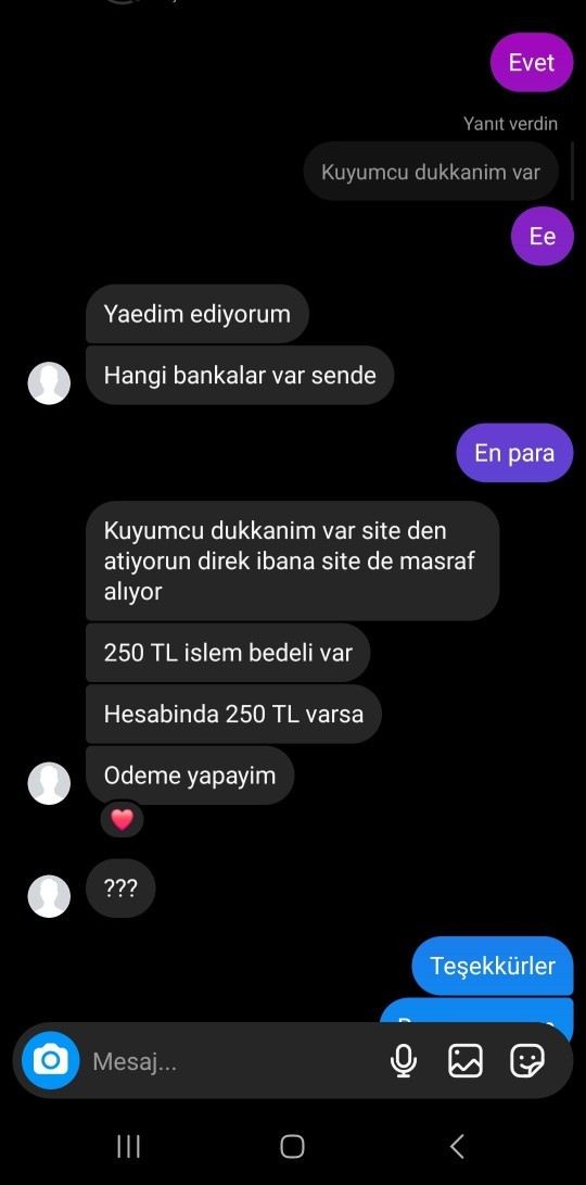 Bitane kız hesabım var. Bayanlara 100bin tl ödedigini söylüyor bende kız hesabından yazdım fotolar görselde bu mümkünmü?