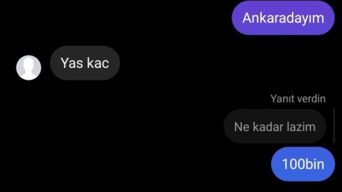 Bitane kız hesabım var. Bayanlara 100bin tl ödedigini söylüyor bende kız hesabından yazdım fotolar görselde bu mümkünmü?