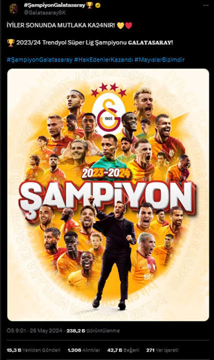 Şampiyon Galatasaray Oldu?