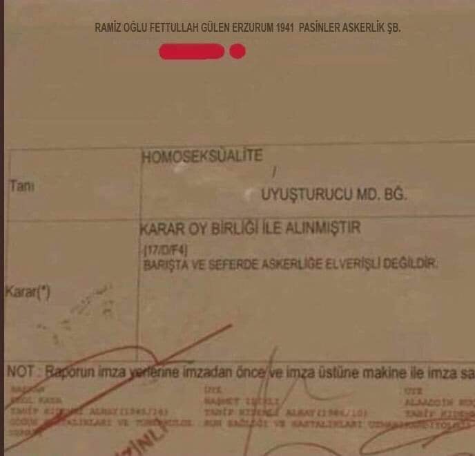 Fetullah Güleni trans birey olduğu için askere alınmaması hakkında düşünceleriniz nedir?