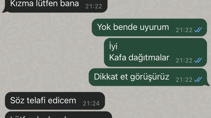 Flörtün ilgisiz davranması ve dün?