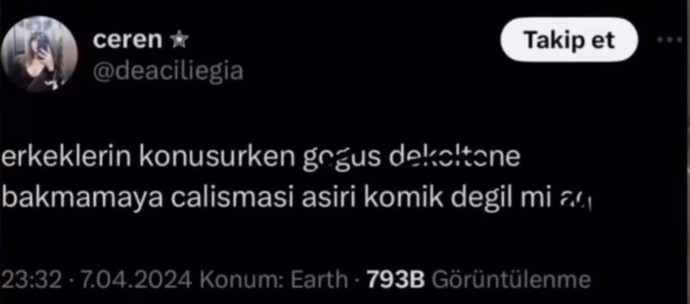 Kızlar dekolteli giydiğinizde farkediyomusunuz bakıp bakmadığımızı?