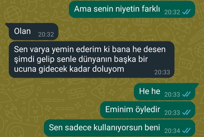 Ne yapmalıyım bu durumda sizce?
