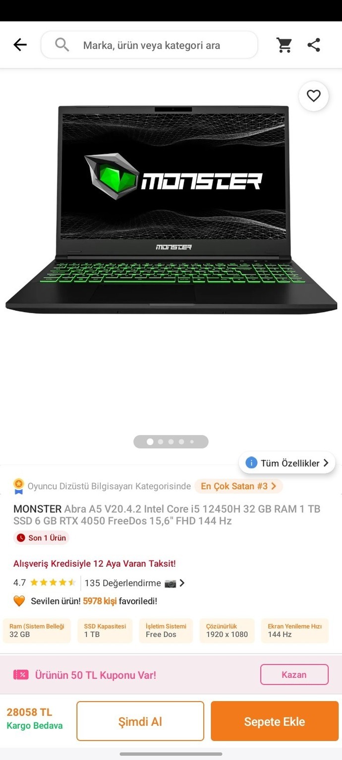 Oyun oynamak için hangi laptop daha iyi acil?