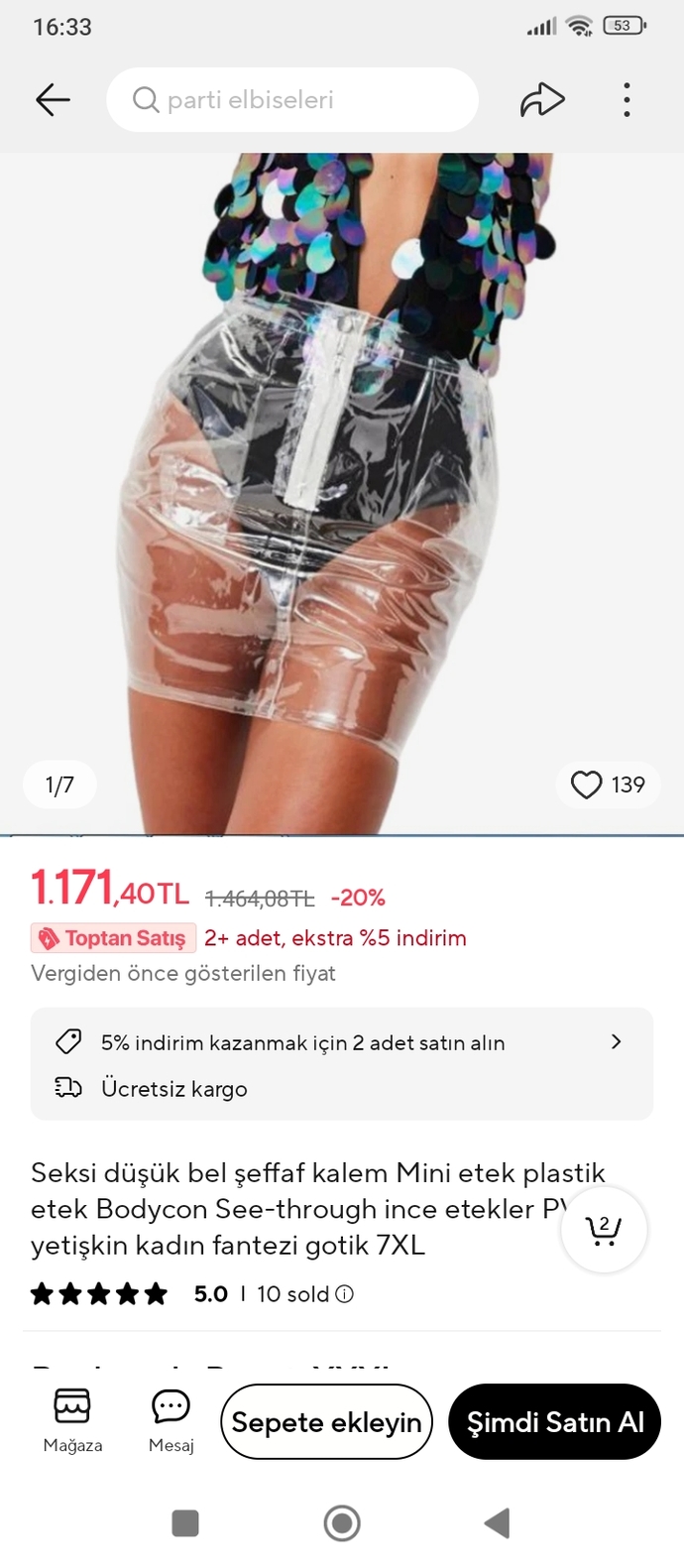 Pvs etek siparişi vericem sizce şeffaf olanmı yoksa renkli olanmı tercih etmeliyim?