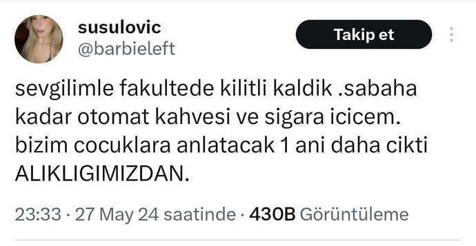 Sevgilinizle bir yerde kilitli kalmak ister miydiniz?