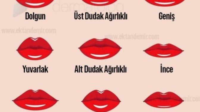 Sizin kadınlarda sürdüğiniz dudak şekilleri?