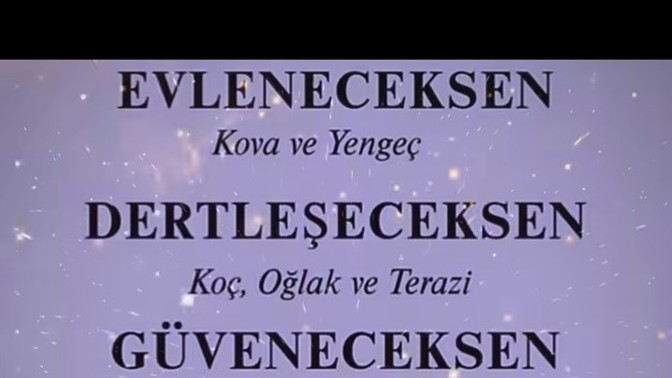 Burcunuza göre hangi kriterdesiniz?
