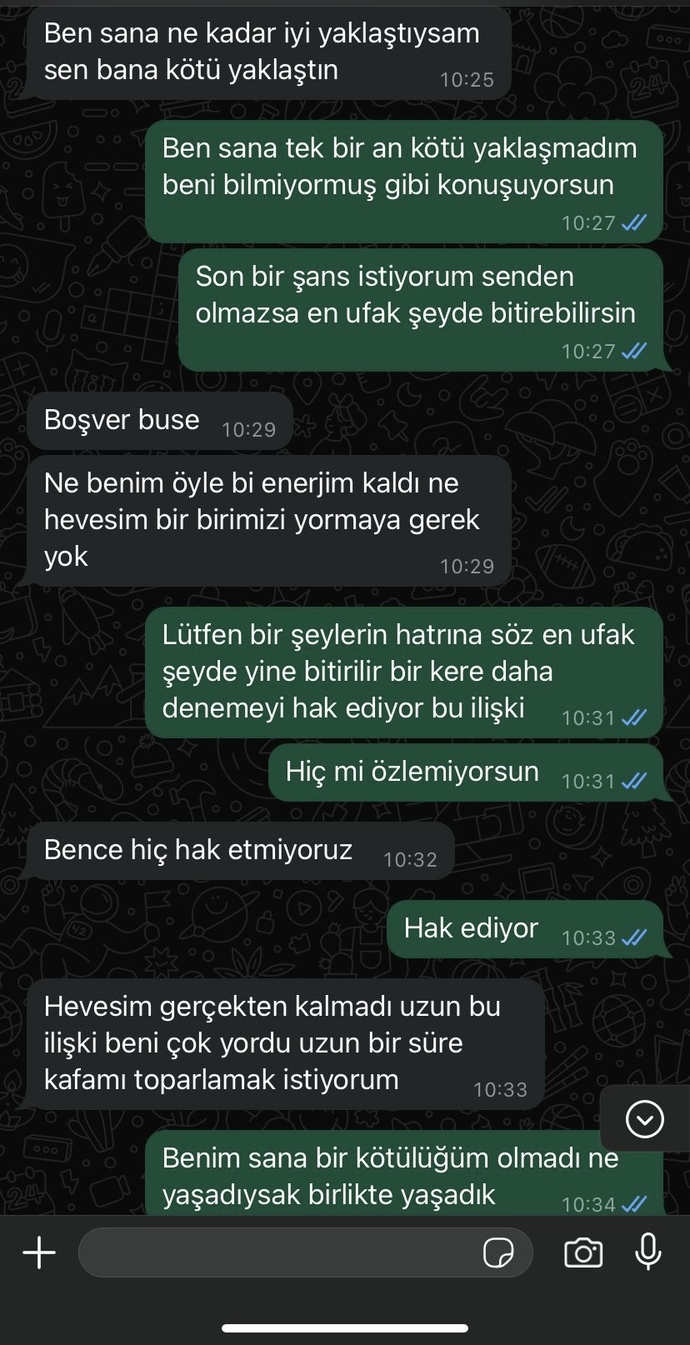 Geri döner mi soğudu mu bahane mi anlamıyorum?