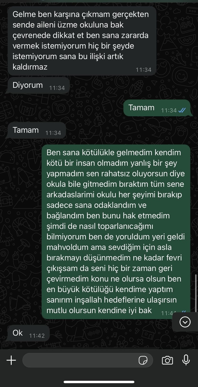 Geri döner mi soğudu mu bahane mi anlamıyorum?